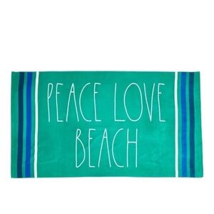 Rae Dunn Peace Love Beach Beach Towel, New